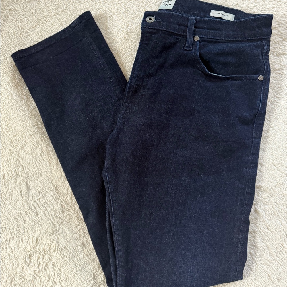 Men’s dark wash jeans- Flint&Tinder 36x34